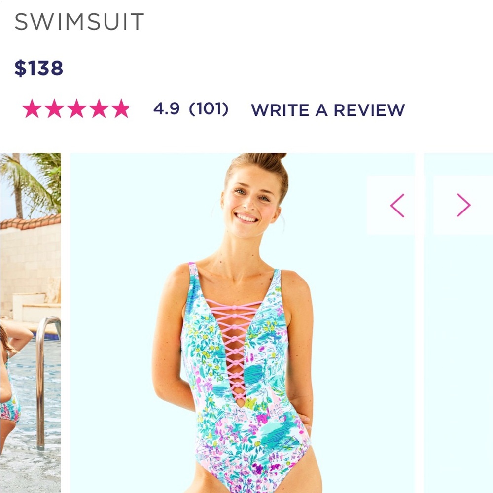 Lilly Pulitzer One Piece Bathing Suit